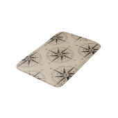 Tapis De Bain Motif de boussole de navigation (Angle)