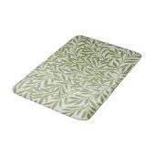 Tapis De Bain Motif de branches feuillues vertes (Angle)