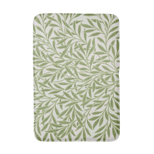 Tapis De Bain Motif de branches feuillues vertes (Devant (Vertical))