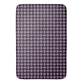 Tapis De Bain Motif de brasage noir violet (devant Vertical)