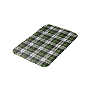 Tapis De Bain Motif de bûcheron noir noir blanc foncé