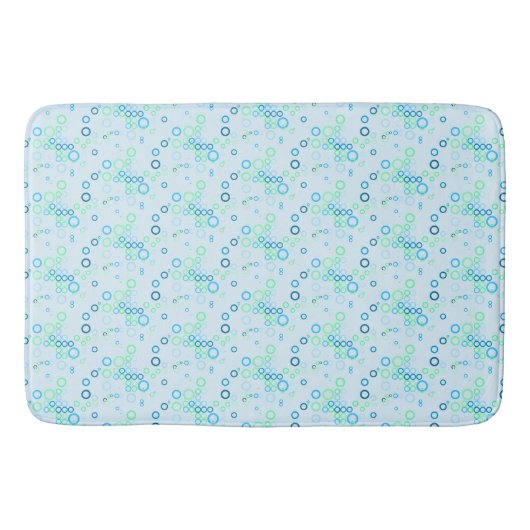 Tapis De Bain Motif de bulle bleue (Devant)