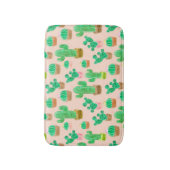 Tapis De Bain Motif de cactus pointillés (Devant (Vertical))