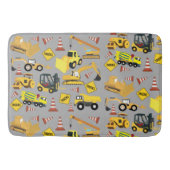 Tapis De Bain Motif de camions de construction (Devant)