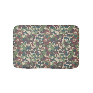 Tapis De Bain Motif de camouflage de chien