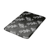 Tapis De Bain Motif de camouflage noir (Angle)