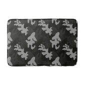 Tapis De Bain Motif de camouflage noir (Devant)