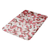 Tapis De Bain Motif de camouflage rouge (Angle)