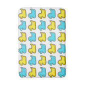 Tapis De Bain Motif de canard jaune et bleu (Devant (Vertical))