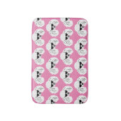 Tapis De Bain Motif de caniche mignon rose (Devant (Vertical))