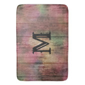 Tapis De Bain Motif de canneberge rustique foncé et de sauge (devant Vertical)