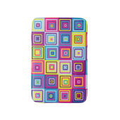 Tapis De Bain Motif de Carrés (Devant (Vertical))