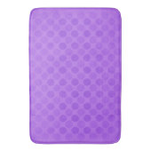 Tapis De Bain Motif de cercles violets défraîchi (devant Vertical)