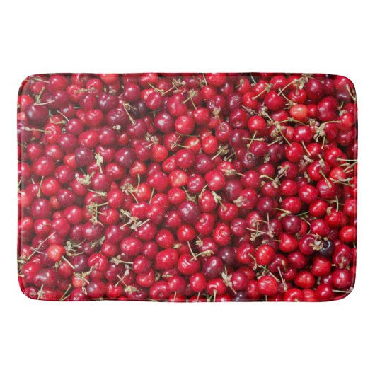 Tapis De Bain Motif de cerise douce (Devant)