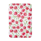 Tapis De Bain Motif de cerises d'aquarelle (Devant (Vertical))