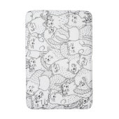 Tapis De Bain Motif de chat (Devant (Vertical))