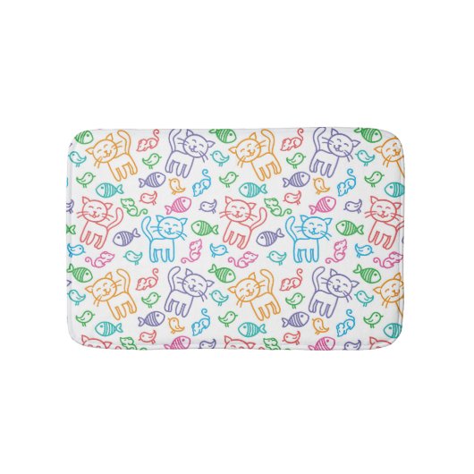 Tapis De Bain motif de chat (Devant)