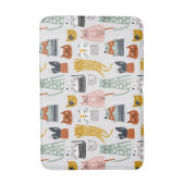 Tapis De Bain Motif de chat à main mignon Doodle (Devant (Vertical))