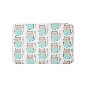 Tapis De Bain Motif de chat mignon