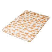 Tapis De Bain Motif de chat orange (Angle)