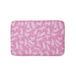 Tapis De Bain Motif de chat rose