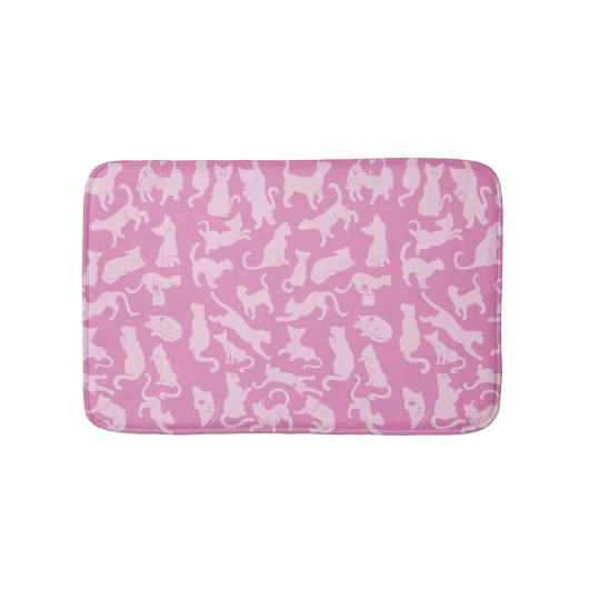 Tapis De Bain Motif de chat rose (Devant)