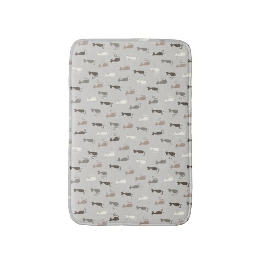 Tapis De Bain Motif de chats (Devant (Vertical))