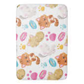 Tapis De Bain Motif De Chats, Chats Mignons, Kitty, Chatons, Paw (devant Vertical)