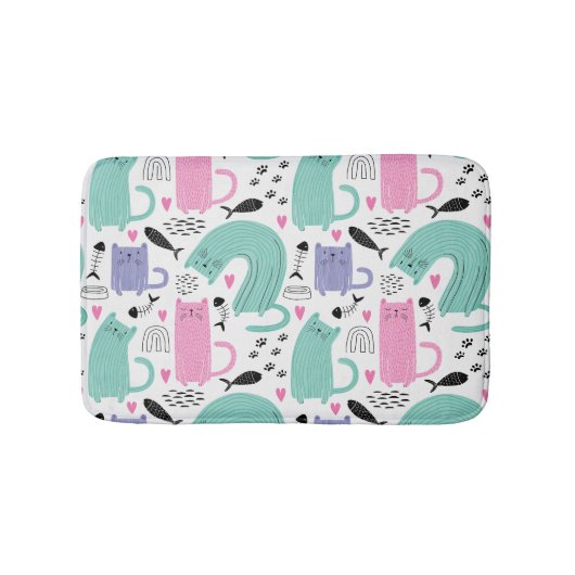 Tapis De Bain Motif de chats mignons (Devant)