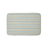 Tapis De Bain Motif de Chevron sur la texture de toile (Devant)