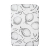 Tapis De Bain Motif de citron dessiné à la main (Devant (Vertical))