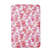 Tapis De Bain Motif de coeur aquarelle (Devant (Vertical))