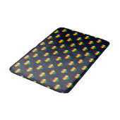 Tapis De Bain Motif de coeur Rainbow 8 Bit (Angle)
