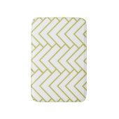 Tapis De Bain Motif de conception géométrique Or moderne (Devant (Vertical))