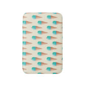 Tapis De Bain Motif de cône de glace bleu, jaune clair (Devant (Vertical))