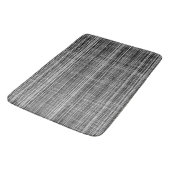 Tapis De Bain Motif de contrôle noir, blanc et gris (Angle)