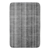 Tapis De Bain Motif de contrôle noir, blanc et gris (devant Vertical)