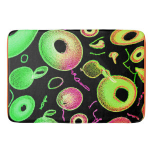Tapis De Bain Motif de couleur expressif Artisterie Abstraite