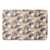 Tapis De Bain Motif de couleurs naturelles géométriques (Devant)