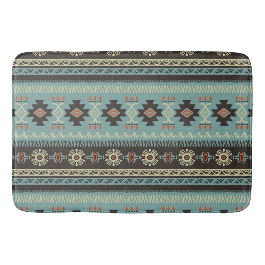 Tapis De Bain Motif de couverture amérindienne (Devant)