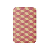 Tapis De Bain Motif de Cube rouge orange Abstrait (Devant (Vertical))