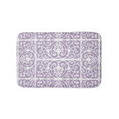 Tapis De Bain Motif de défilement Lavender (Devant)