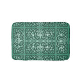 Tapis De Bain Motif de défilement vert Sage (Devant)
