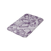 Tapis De Bain Motif de dentelle avec des papillons (Angle)