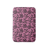 Tapis De Bain motif de dentelle avec des papillons (Devant (Vertical))