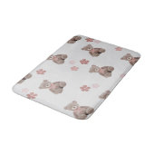 Tapis De Bain Motif de dessin animé rose ours (Angle)