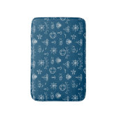 Tapis De Bain Motif de dessin de calque marine 2 (Devant (Vertical))