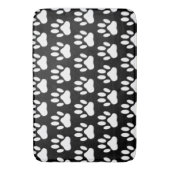 Tapis De Bain Motif de dessin Empreinte de patte blanc (devant Vertical)