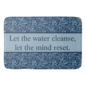 Tapis De Bain Motif de devis d'inspiration botanique classique (Devant)