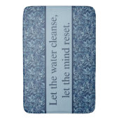 Tapis De Bain Motif de devis d'inspiration botanique classique (devant Vertical)